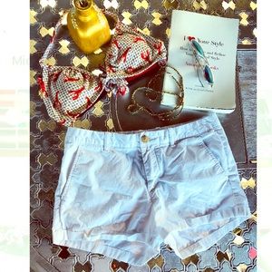 WHO.A.U White Cotton Shorts, Size 27